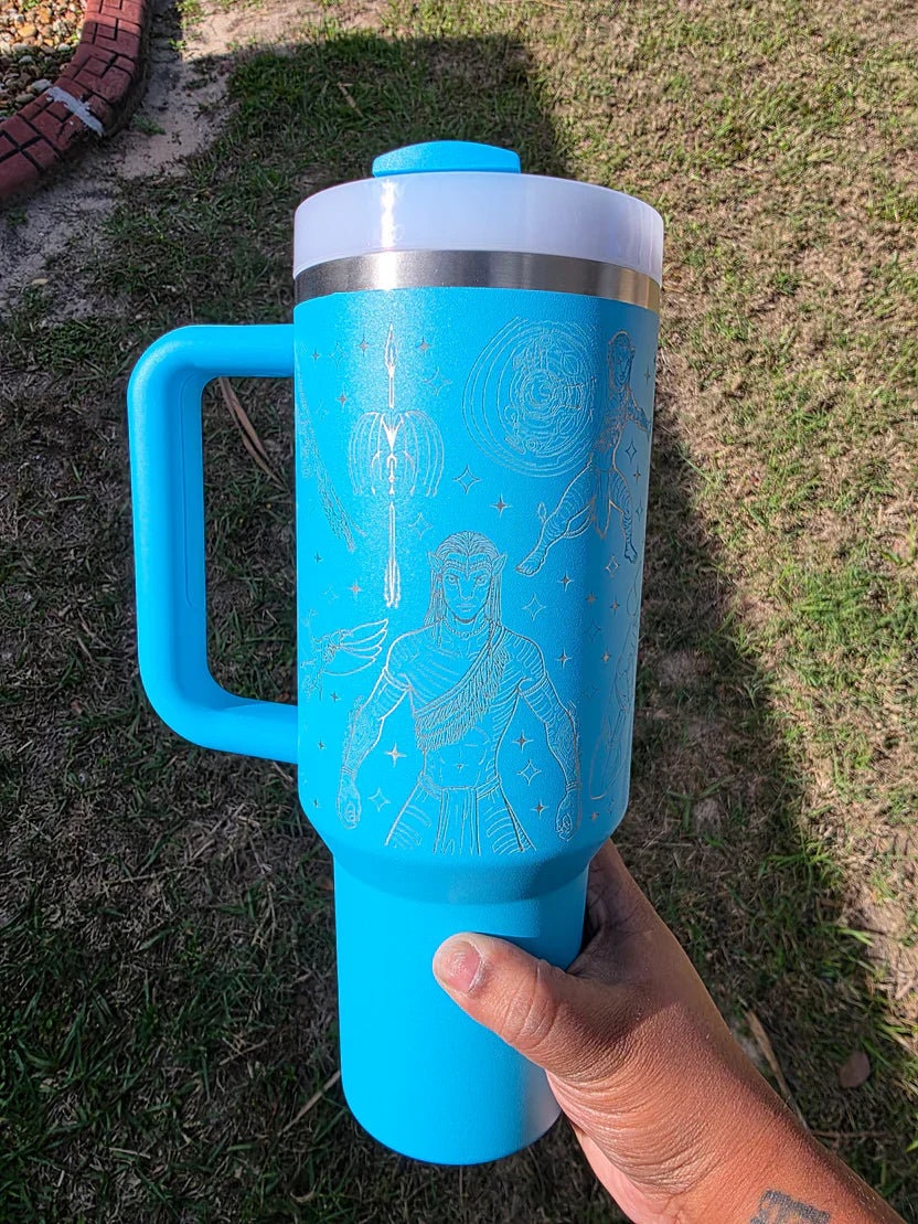 Avatar Universe Laser Engraved Stanley Tumbler 40oz – Custom Fan Gift